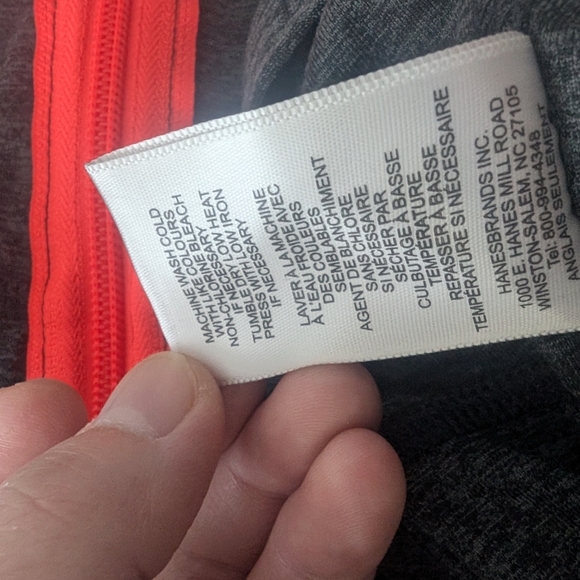 Champion women long sleeve athletic jacket lightweight full-zip slim gray small - Picture 10 of 10